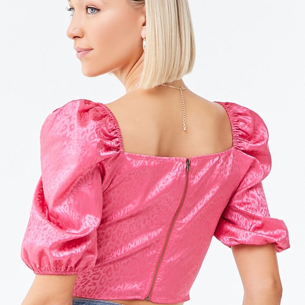 Pink Leopard Blouse